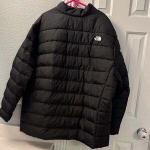 The North Face Quilted Black Jacket, 5X, like new. Worn once